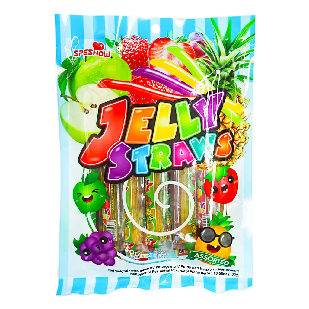 Jelly Straws Assorted 300g